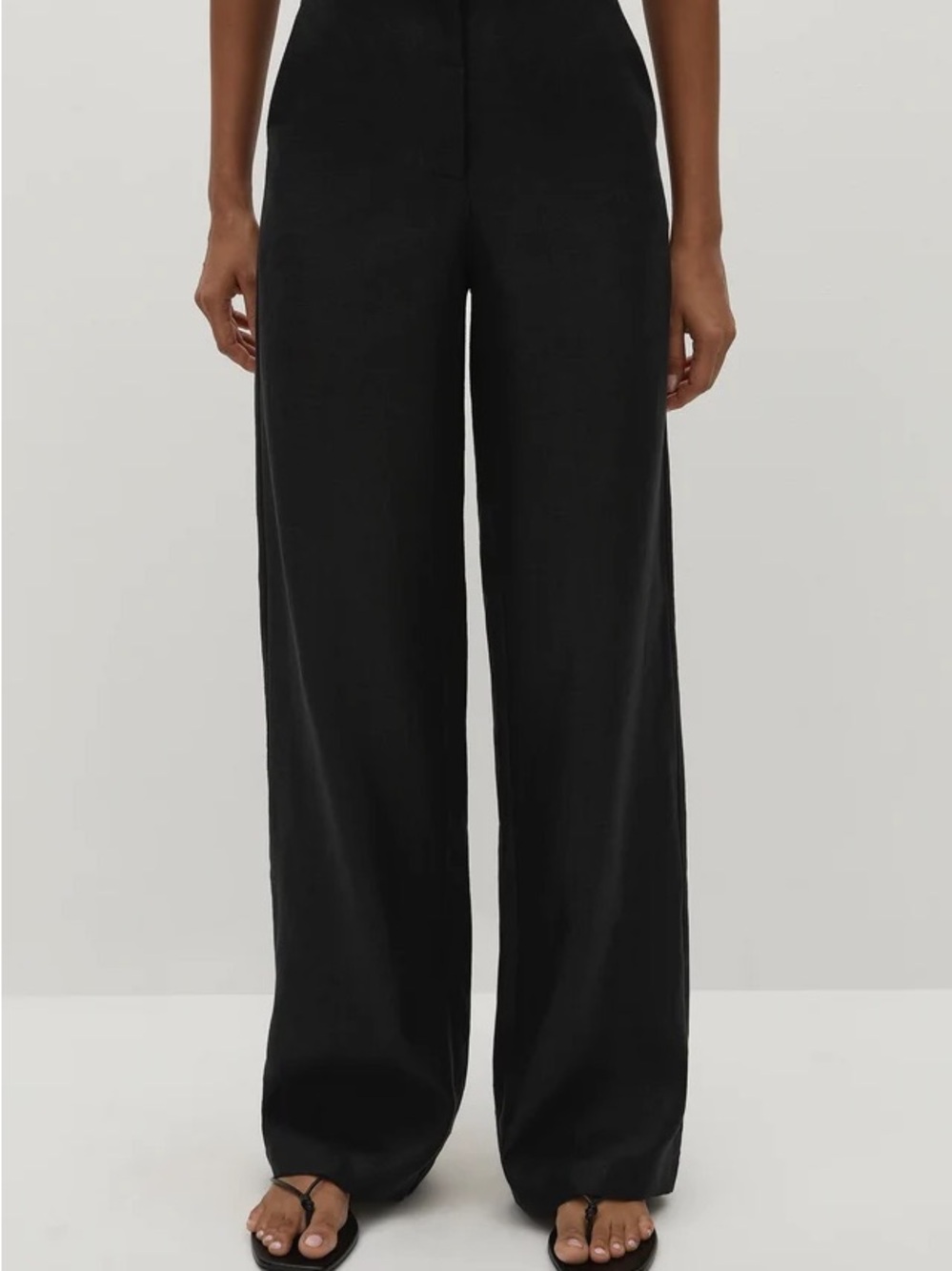 Faithfull Lulea High-Rise Wide Leg Trousers black US10